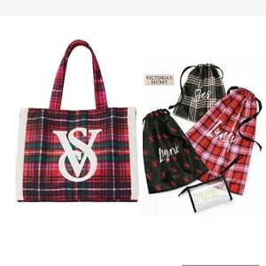 Victoria’s Secret Sherpa tote and travel set